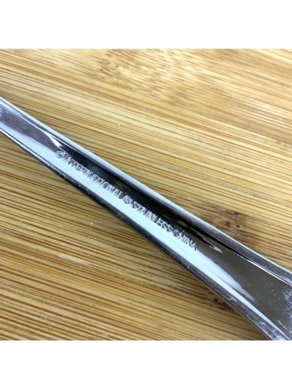 Capri Frost International Silver 18/10 Stainless Steel 4 Oval Soup Spoons